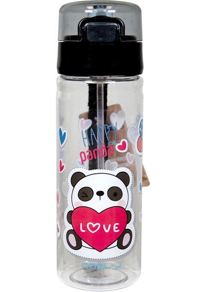 Xoxo Pipetli Siyah Plastik Matara 500 ml K7592