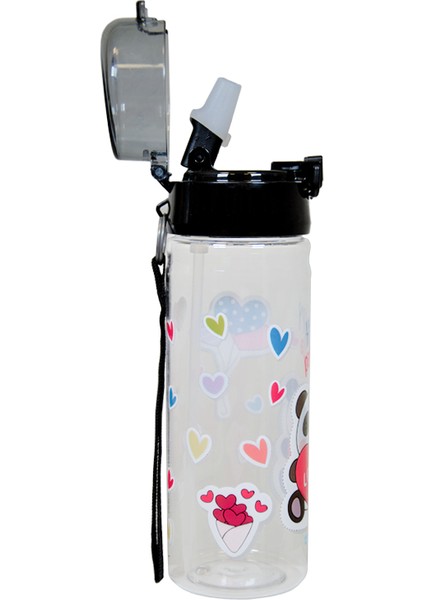 Xoxo Pipetli Siyah Plastik Matara 500 ml K7592 modelleri