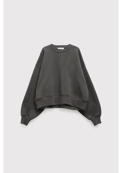 Balon Kollu Krop Sweatshirt indirimleri