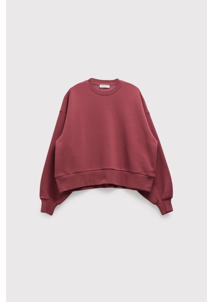 Balon Kollu Krop Sweatshirt