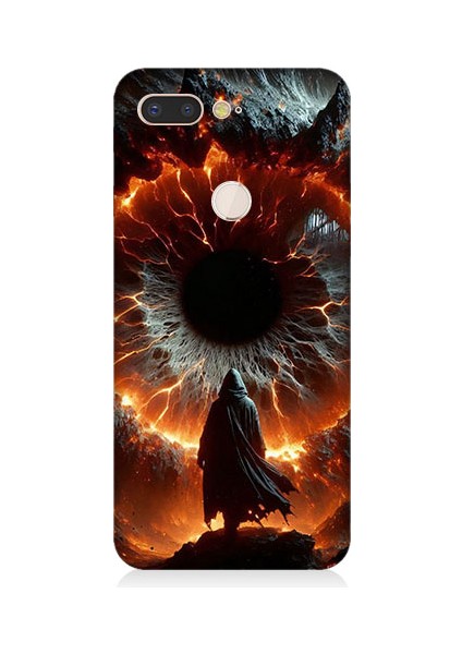 General Mobile Gm9 Pro Uyumlu Ateş Çemberi Desenli Silikon Kılıf