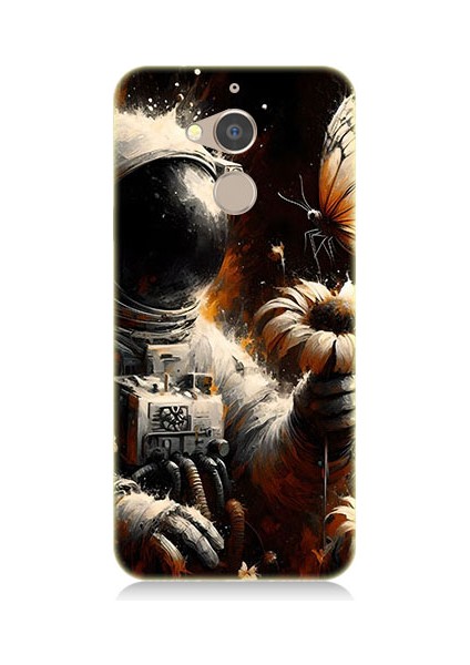 General Mobile Gm8 Uyumlu Uzay Astronotu Desenli Silikon Kılıf