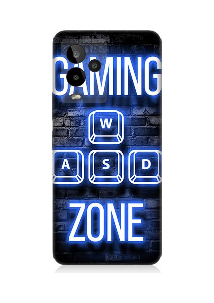General Mobile GM24 Pro Uyumlu Gaming Zone Desenli Silikon Kılıf