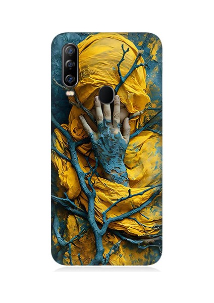 General Mobile GM20 Pro Uyumlu Sarı Yağmurluk Desenli Silikon Kılıf