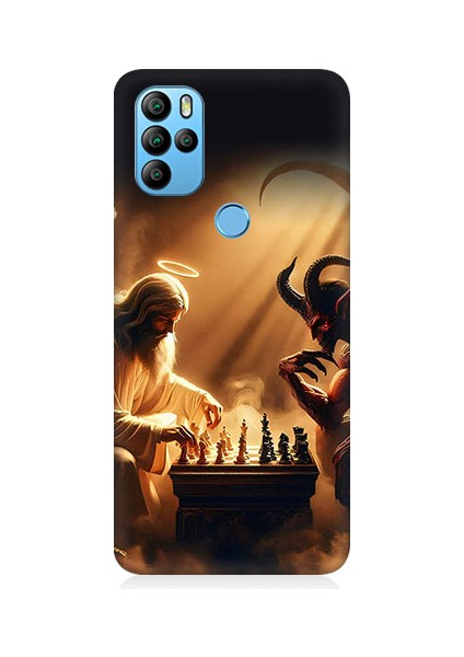 General Mobile GM21 Pro Uyumlu Ay ve Cami Desenli Silikon Kılıf