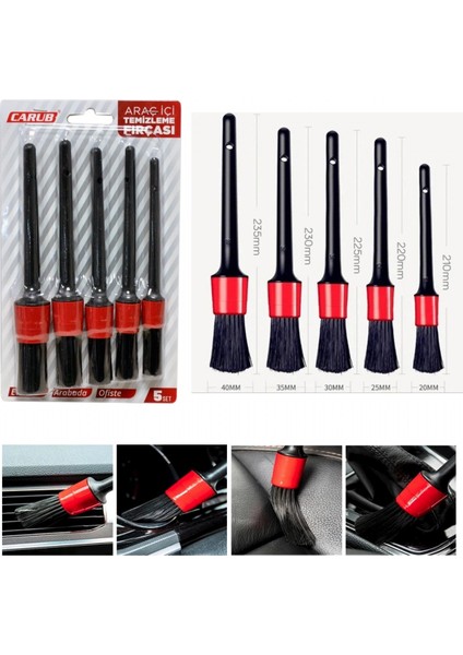 Araç Içi Temizleme Fırçası Seti 5 Li BR0922566