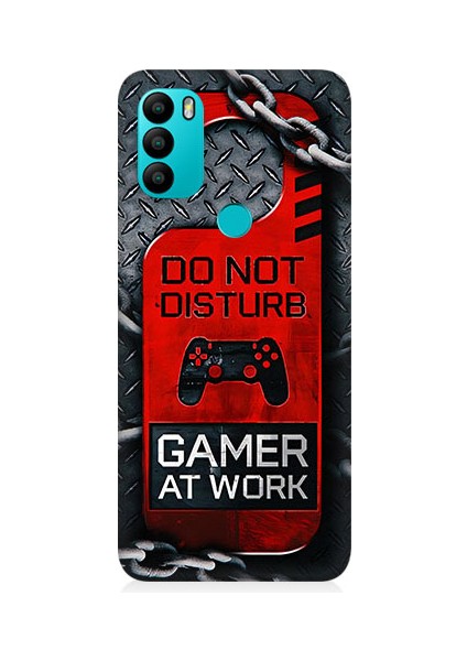 General Mobile GM21 Plus Uyumlu Gamer Uyarı Desenli Silikon Kılıf