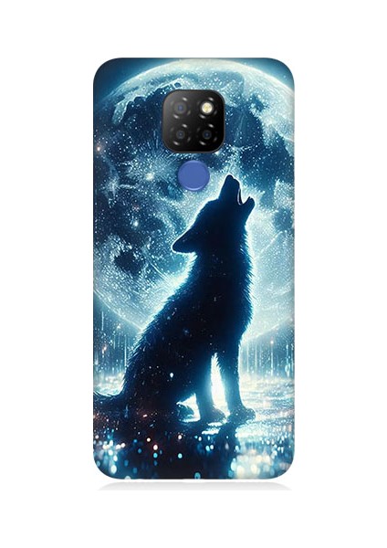 General Mobile GM20 Uyumlu Ay Uluması Desenli Silikon Kılıf