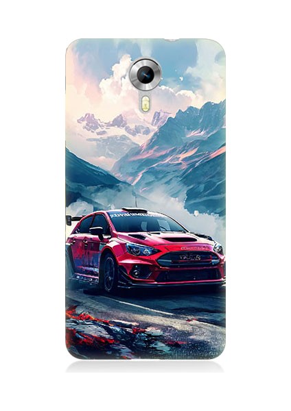 General Mobile Discovery 4g Uyumlu Dağ Yarışı Desenli Silikon Kılıf