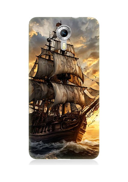 General Mobile Discovery 4g Uyumlu Yelkenli Gemi Desenli Silikon Kılıf