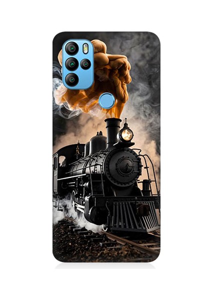 General Mobile GM21 Pro Uyumlu Kara Tren Desenli Silikon Kılıf
