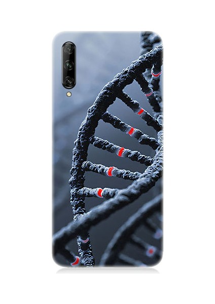 Huawei P Smart Pro Uyumlu Dna Sarmalı Desenli Silikon Kılıf