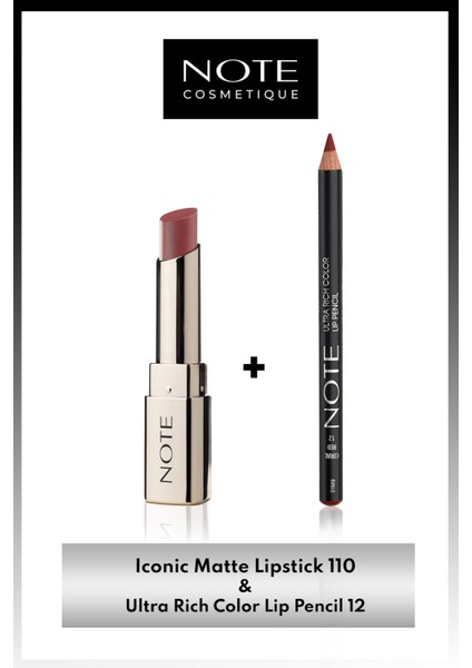 Iconic Matte Kalıcı Mat Ruj 110 Alluring & Ultra Rich Color Dudak Kalemi 12 Coral Red