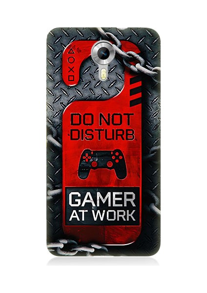 General Mobile Discovery 4g Uyumlu Gamer Uyarı Desenli Silikon Kılıf
