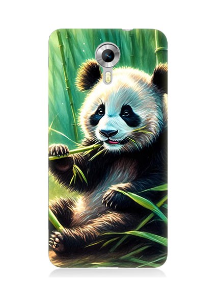 General Mobile Discovery 4g Uyumlu Panda Yaprak Desenli Silikon Kılıf