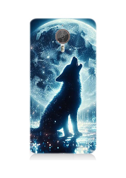 General Mobile Gm5 Plus Uyumlu Ay Uluması Desenli Silikon Kılıf