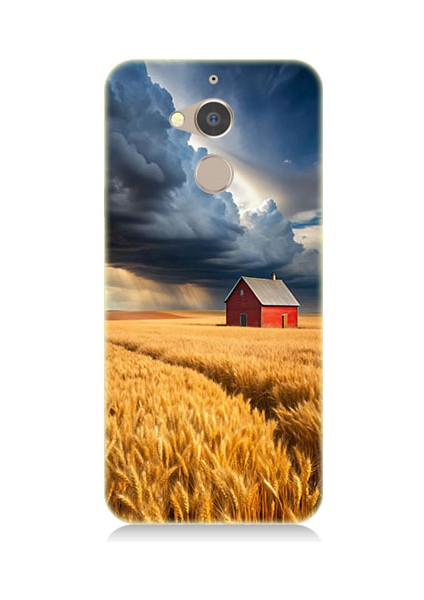 General Mobile Gm8 Uyumlu Buğday Tarlası Desenli Silikon Kılıf