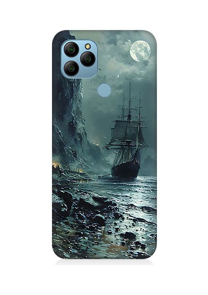 General Mobile GM21 Uyumlu Fırtınalı Deniz Desenli Silikon Kılıf