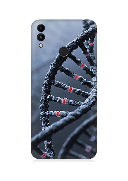 Huawei Honor 8c Uyumlu Dna Sarmalı Desenli Silikon Kılıf