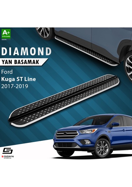 Ford Kuga 2 St-Line Diamond Krom Yan Basamak 183 cm 2017-2019 A+ Kalite