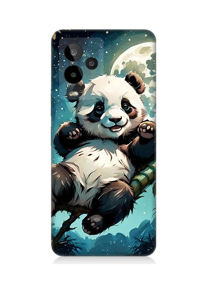 General Mobile GM24 Pro Uyumlu Bambu Pandası Desenli Silikon Kılıf