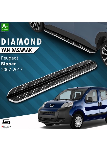 Peugeot Bipper Diamond Krom Yan Basamak 173 Cm 2007-2017 A+ Kalite