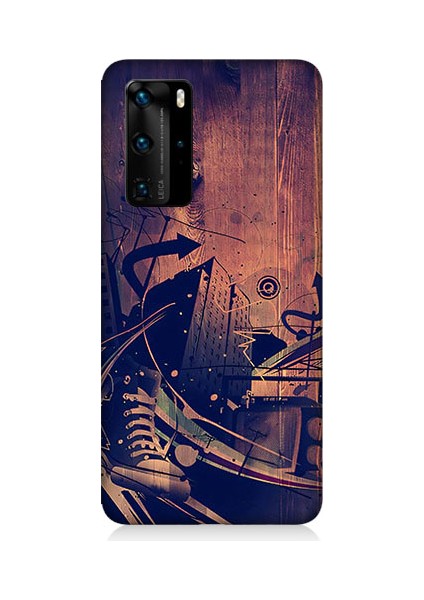Huawei P40 Pro Uyumlu Karanlık Tiyatro Desenli Silikon Kılıf