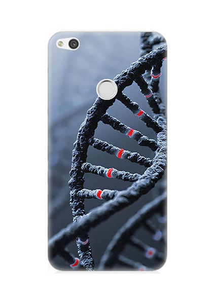 Huawei P9 Lite 2017 Uyumlu Dna Sarmalı Desenli Silikon Kılıf