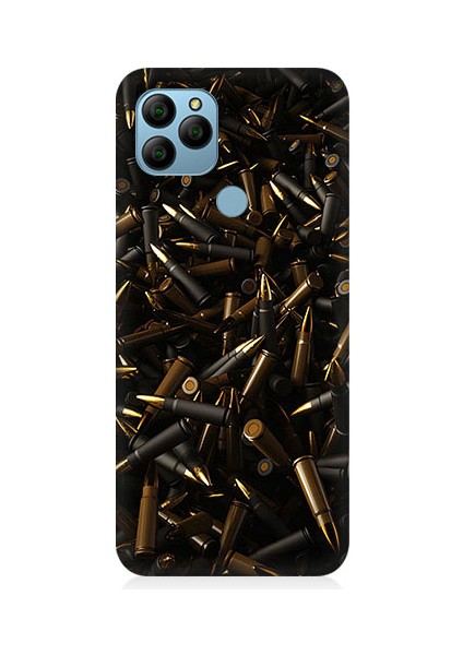 General Mobile GM21 Uyumlu Mermi Yığını Desenli Silikon Kılıf