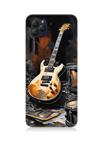 General Mobile GM22 Uyumlu Gitar ve Bateri Desenli Silikon Kılıf