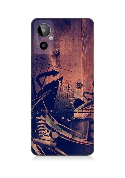 General Mobile GM23 Se Uyumlu Karanlık Tiyatro Desenli Silikon Kılıf