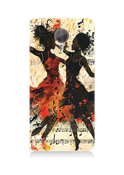 General Mobile Gm5 Plus Uyumlu Dans Eden Çift Desenli Silikon Kılıf