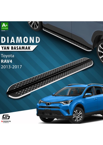 Toyota Rav 4 4 Diamond Krom Yan Basamak 173 Cm 2013-2017 A+ Kalite