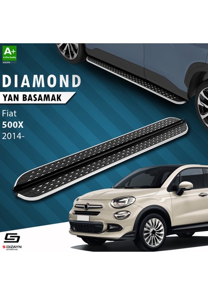 Fiat 500X Diamond Krom Yan Basamak 173 Cm 2014 Üzeri A+ Kalite