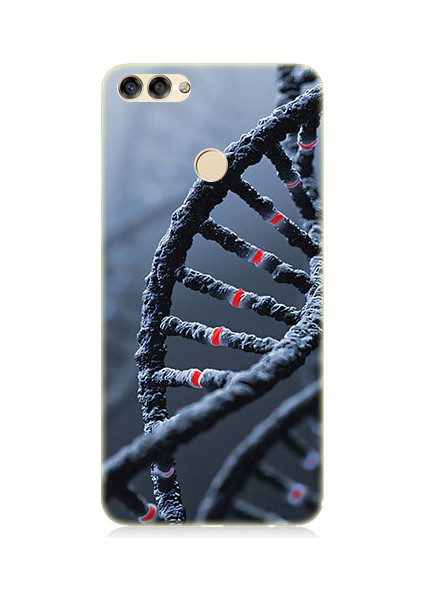 Huawei P Smart Uyumlu Dna Sarmalı Desenli Silikon Kılıf