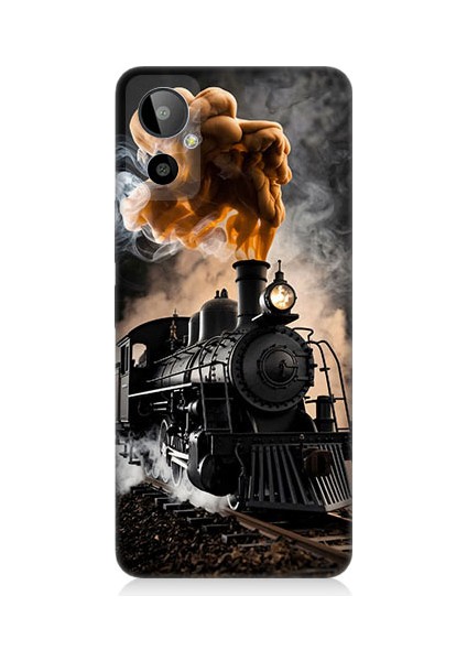 General Mobile GM23 Se Uyumlu Kara Tren Desenli Silikon Kılıf