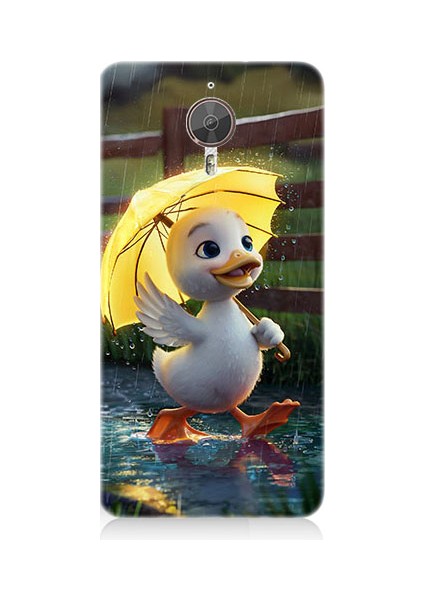 General Mobile Gm5 Plus Uyumlu Şemsiye Ördek Desenli Silikon Kılıf