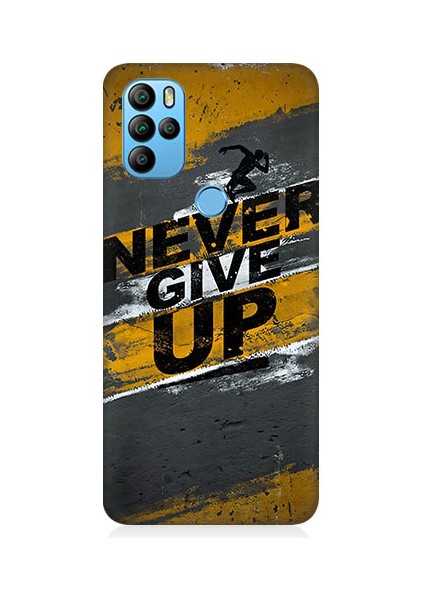 General Mobile GM21 Pro Uyumlu Never Give Up Desenli Silikon Kılıf