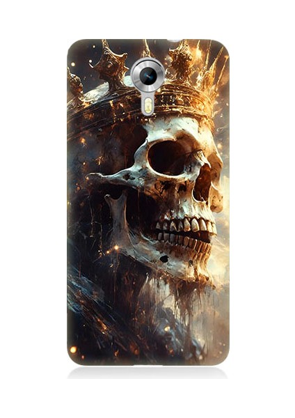 General Mobile Discovery 4g Uyumlu Alevli Kafatası Desenli Silikon Kılıf