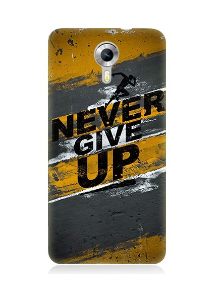 General Mobile Discovery 4g Uyumlu Never Give Up Desenli Silikon Kılıf