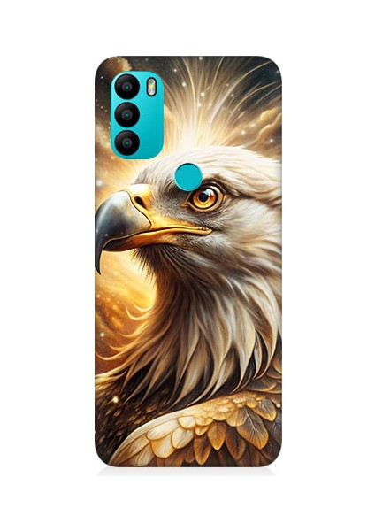 General Mobile GM21 Plus Uyumlu Kartal Bakışı Desenli Silikon Kılıf