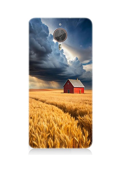 General Mobile Gm5 Plus Uyumlu Buğday Tarlası Desenli Silikon Kılıf