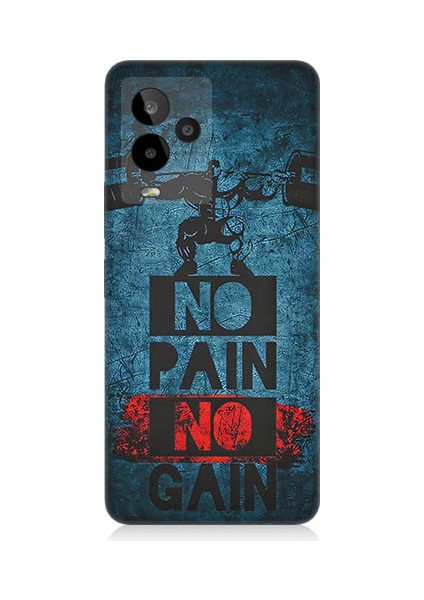 General Mobile GM24 Pro Uyumlu No Pain, No Gain Desenli Silikon Kılıf