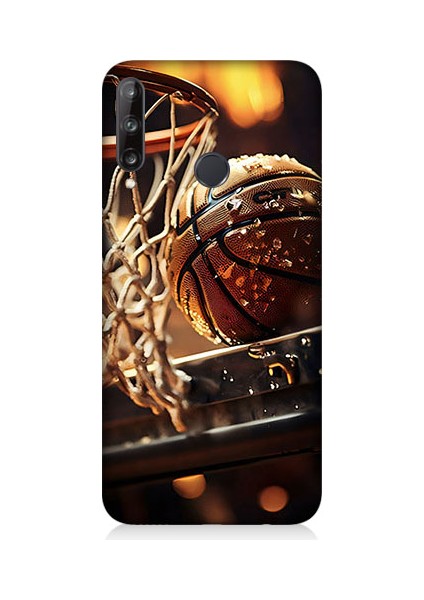 Huawei P40 Lite E Uyumlu Uzay Iskeleti Desenli Silikon Kılıf
