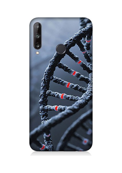 Huawei P40 Lite E Uyumlu Dna Sarmalı Desenli Silikon Kılıf
