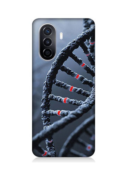 Huawei Nova Y70 Uyumlu Dna Sarmalı Desenli Silikon Kılıf