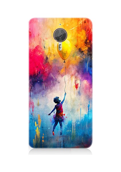 General Mobile Gm5 Plus Uyumlu Balonlu Kız Desenli Silikon Kılıf