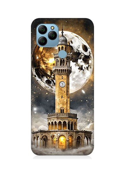 General Mobile GM21 Uyumlu Saat Kulesi Desenli Silikon Kılıf