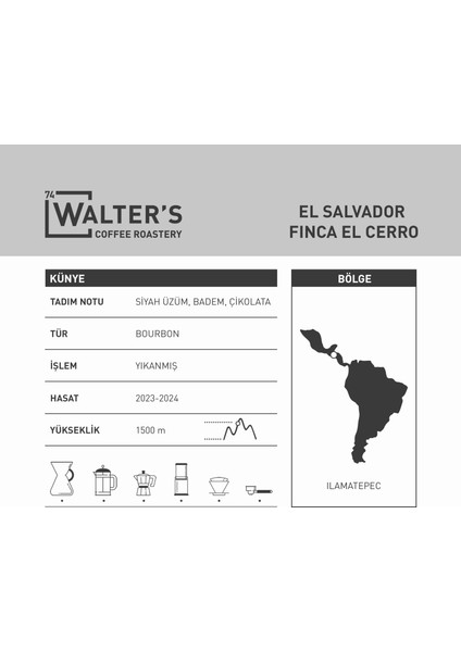 El Salvador Fınca El Cerro 250gr x 3