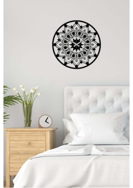 Modern Art Metal Saati -Ev Dekorasyon - 50 X 50 - Cm - Siyah - Clock-049 fırsatları